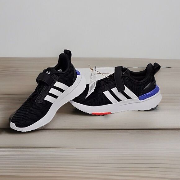 adidas Other - ADIDAS RACER TR21 K Boys Sz 13 K Big Boy Black/White/Ink Mesh Running Shoes